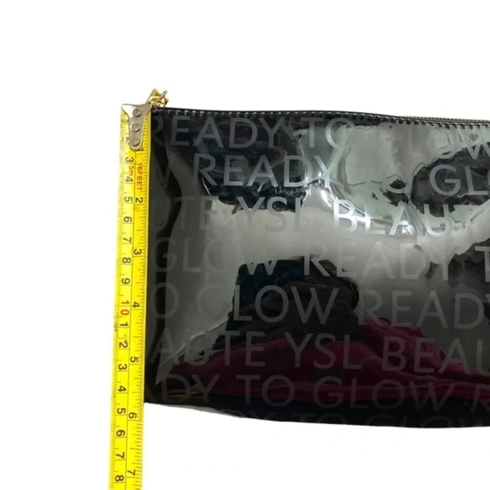 Yves Saint Laurent YSL beaute cosmetic clutch bag zipper pouch